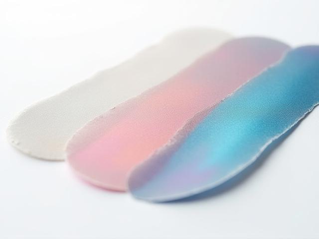 Muestra de pintura automotriz con efecto perlado de micas